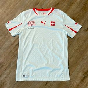 PUMA Swiss Switzerland National Soccer jersey size large